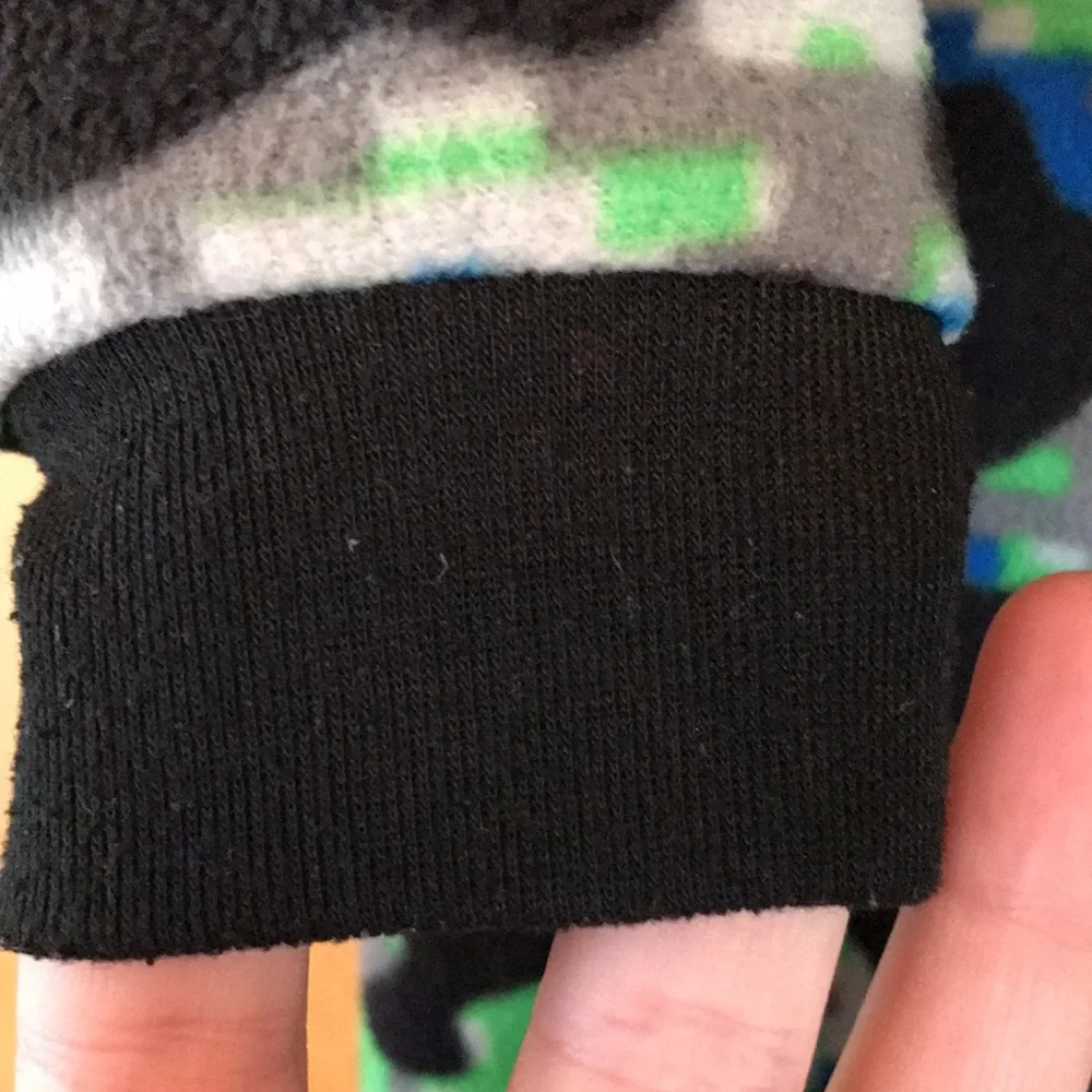 Circo S 8-10 Footed blanket sleeper black fleece